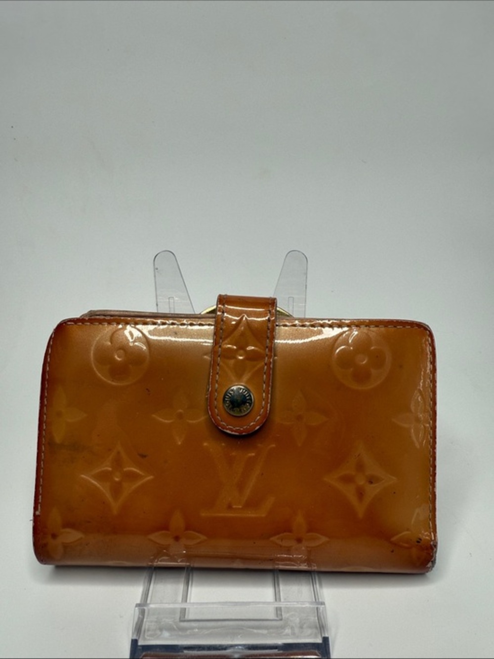 Louis Vuitton Yellow Vernis Leather French Purse Wallet | Women’s | Used |
